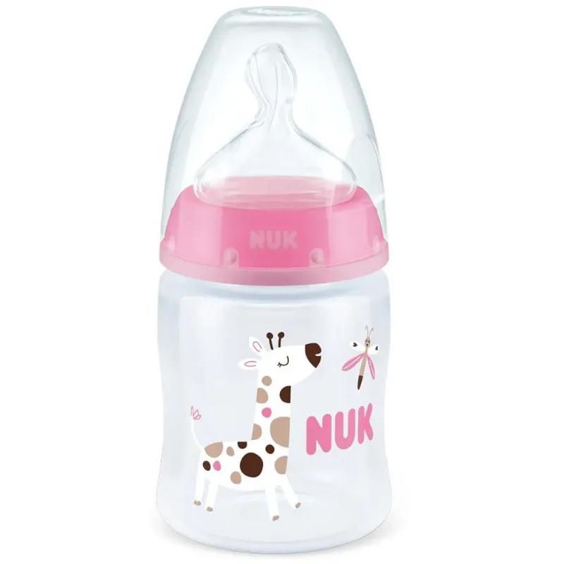 Mamadeira nuk First Choice Controle de Temperatura Girl 150ml 0-6M