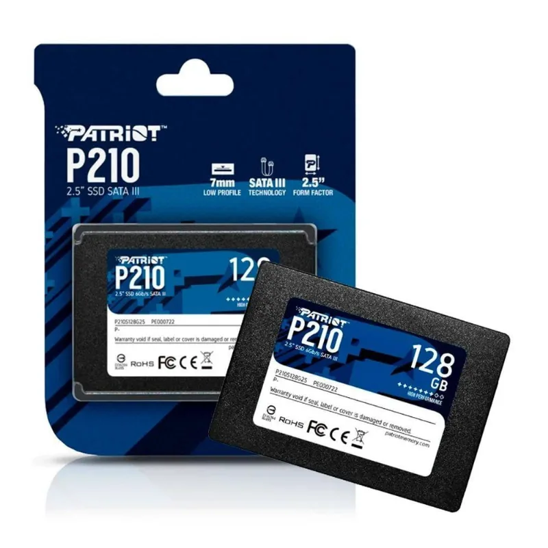 Ssd 128GB 2,5 P210S128G25 Sata III 6Gb-s com Trim e Smart e Controlador NAND Patriot