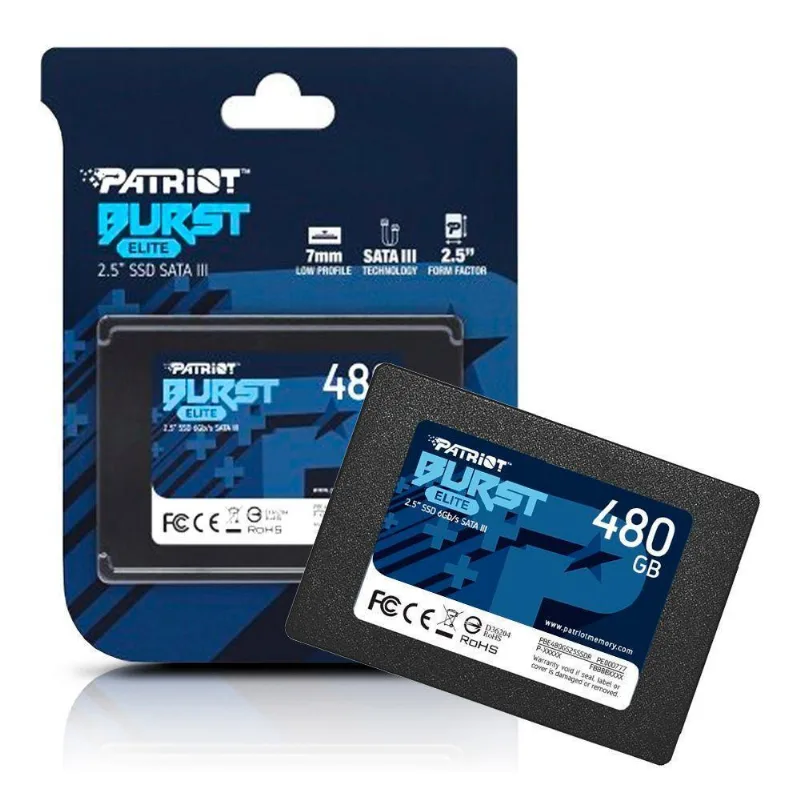 Ssd Patriot Burst Elite, 480gb, 2.5, Sata Iii 6gb/s - Pbe480gs25ssdr