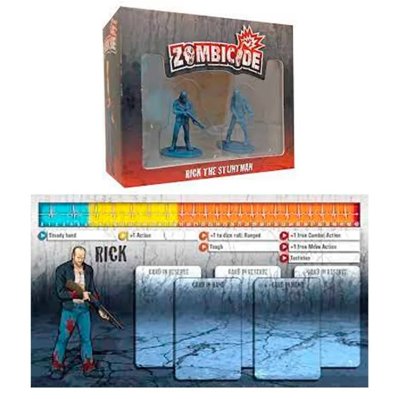 Zombicide Rick The Stuntman Expansão Promo Survivor Galapagos