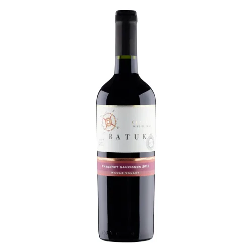 VINHO CHILENO TINTO MEIO SECO CLASSIC BATUKO CABERNET SAUVIGNON VALLE DEL MAULE GARRAFA 750ML - BATUKO