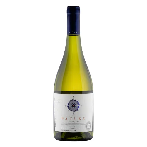 VINHO CHILENO BRANCO MEIO SECO RESERVE COLLECTION BATUKO CHARDONNAY VALLE DEL MAULE GARRAFA 750ML - BATUKO
