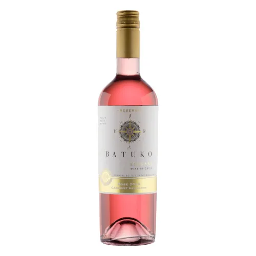 VINHO CHILENO ROSADO SECO ELEGANT RESERVE BATUKO CABERNET SAUVIGNON VALLE DEL MAULE GARRAFA 750ML - BATUKO