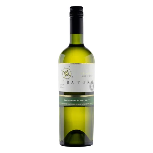 VINHO CHILENO BRANCO SECO CLASSIC BATUKO SAUVIGNON BLANC VALLE DEL MAULE GARRAFA 750ML - BATUKO