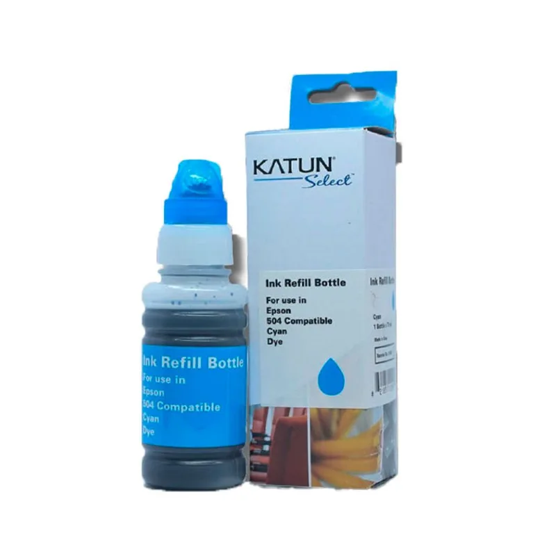 Refil De Tinta Katun Para Impressoras Epson T504220 70ml Ciano Para L4150 L4160 L4260 L6270 L14150 (MP)