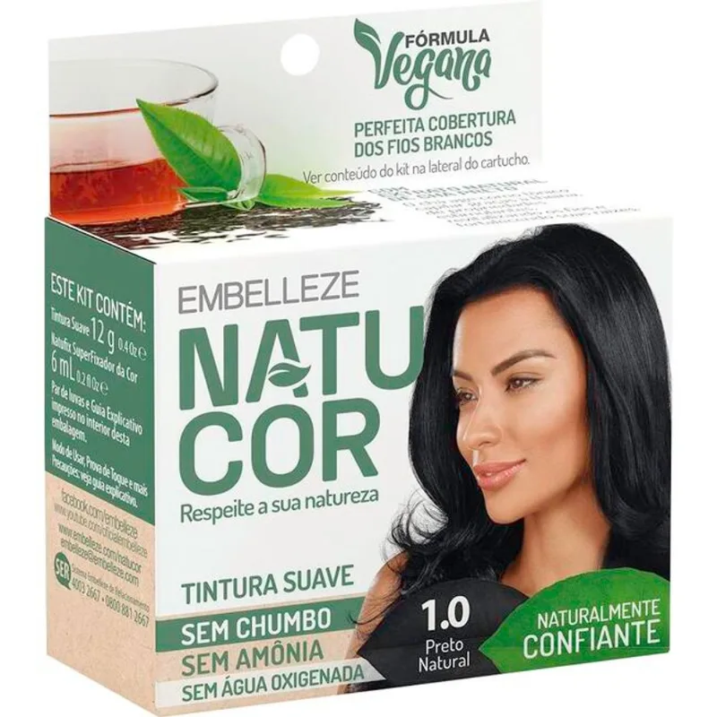 Tintura Natucor 1.0 Preto Natural 1 kit
