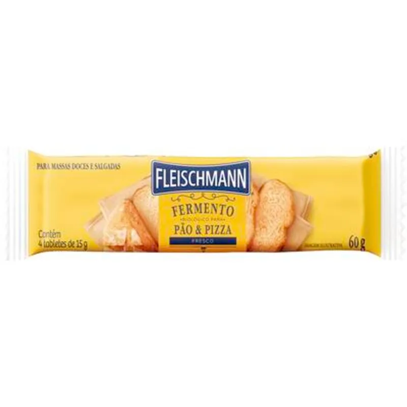 Fermento Biológico Fleischmann Fresco 4x15g