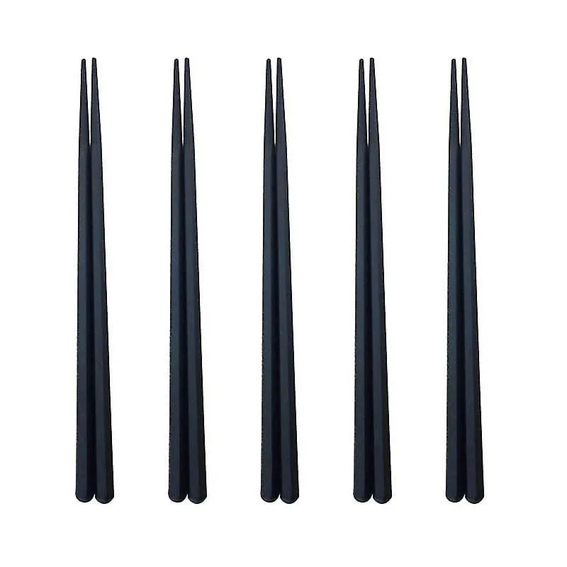 5 pares de pauzinhos de hexagon de hexagon prático Anti-escaldamento de sushi pauzinhos de mesa para restaurante em casa - Não Disponível - Alimentos E Bebidas