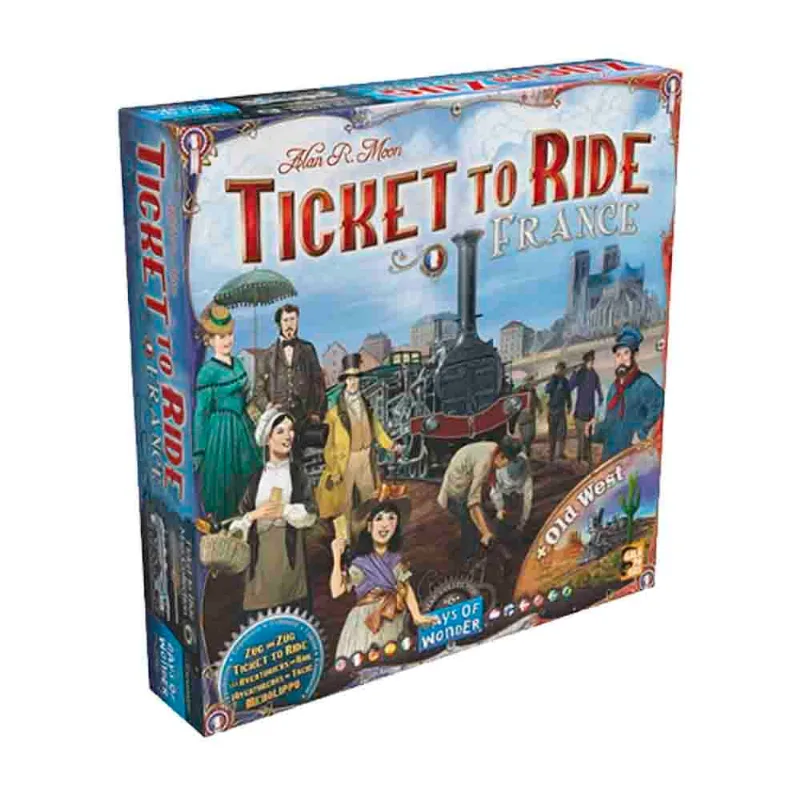 Ticket to Ride França Expansão de Jogo de Tabuleiro Galapagos TTR016