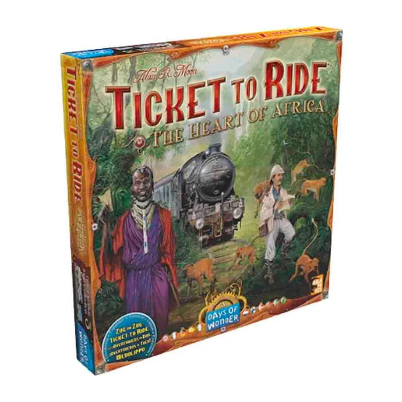 Ticket to Ride Africa Expansão de Jogo de Tabuleiro Galapagos TTR015