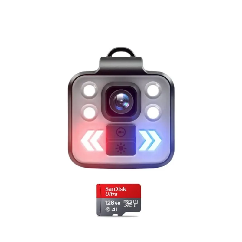 Mini Filmadora Esportiva Hd 1080p Com Suporte Cabeça Seguro 128gb AW8