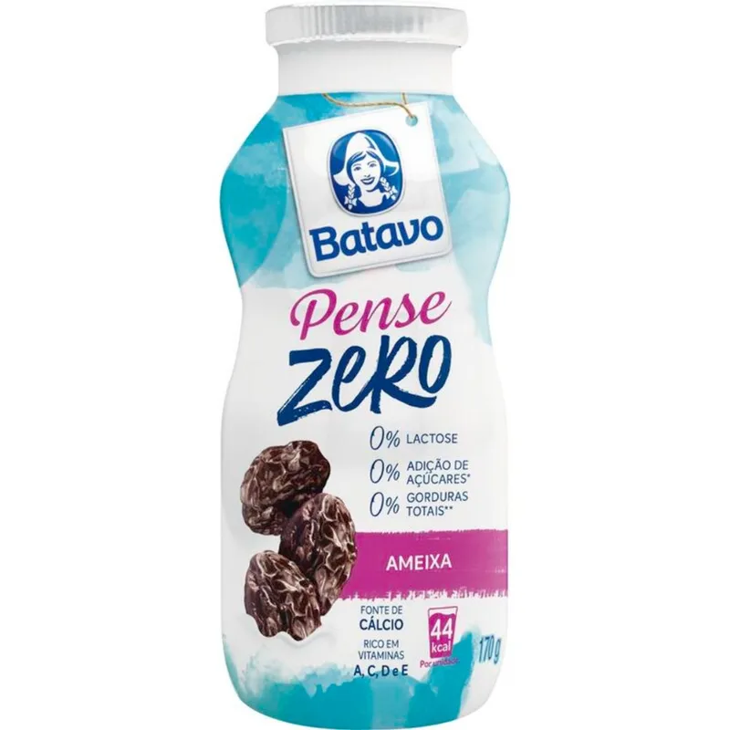 Bebida Láctea Pense Batavo Zero Ameixa 170g