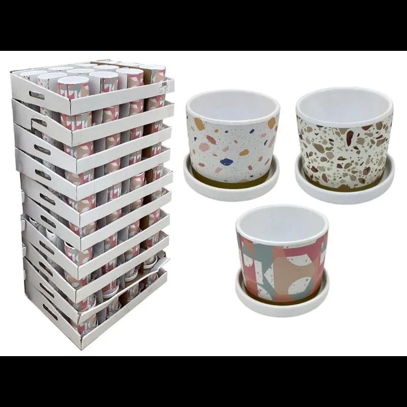 Vaso Cachepot em Cerâmica 12Cm Granilite Hasiera