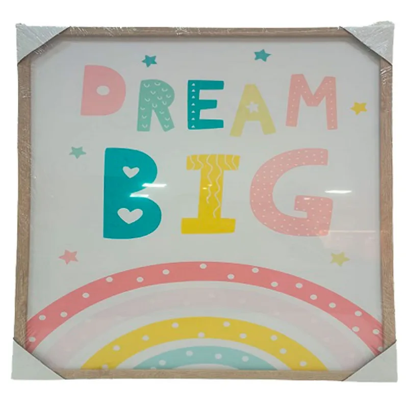 Quadro Decorativo Infantil Decore Multi Colorido 40x50x8cm (MP)