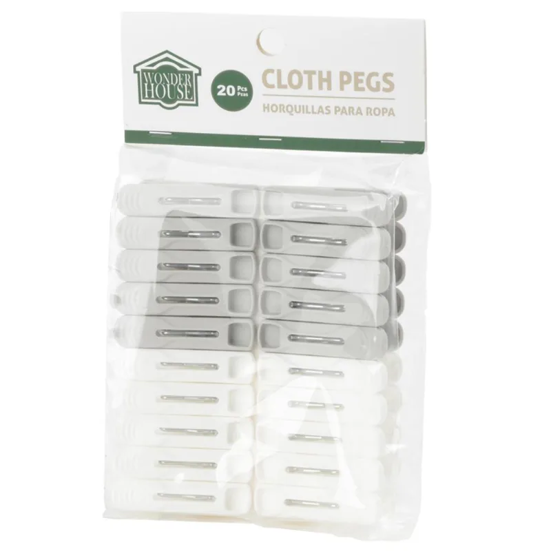 Pegador 20 Peças Cinza/Branco 701-2401837 Hasiera