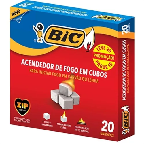 Acendedor Bic Cubos Lv20 Pg15 - BIC - Bazar