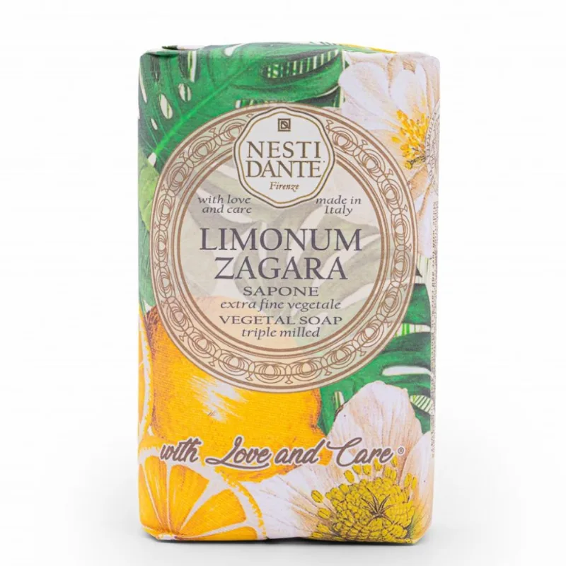 Sabonete em Barra Nesti Dante Limonum Zagara With Love and Care Limão Siciliano e Flor de Laranjeira 250g