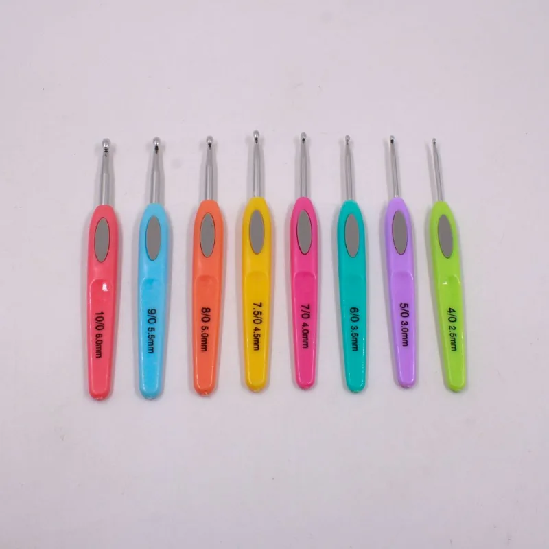 KIT AGULHAS DE CROCHE COM 08 PEÇAS 103 - Colorido