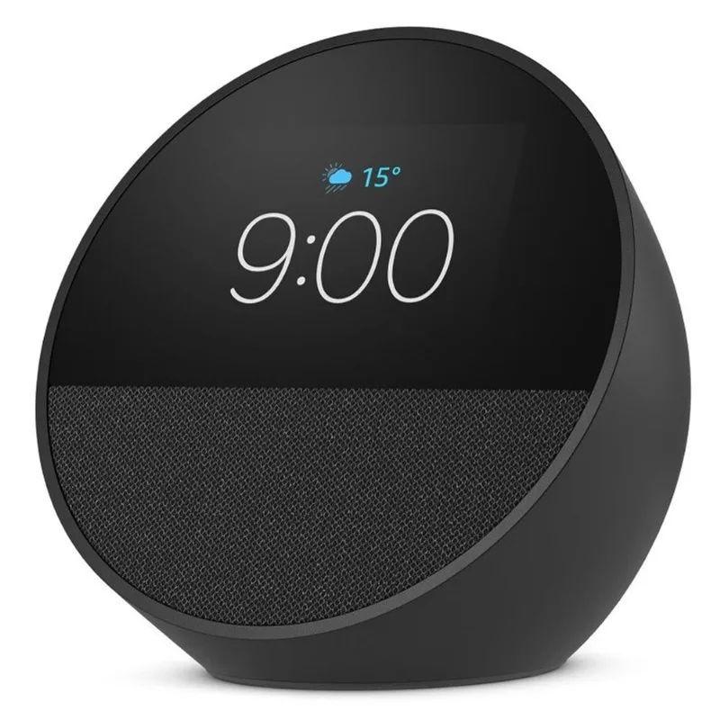 Assistente De Voz Alexa Echo Spot 2024 Amazon Preto B0C2RS4ZG6 (MP)