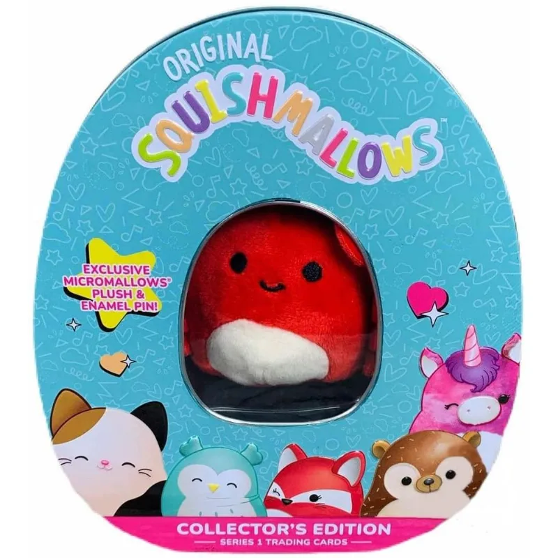 Colecionador De Cartas Colecionáveis Tin Squishmallow Série 1 Carlos Crab