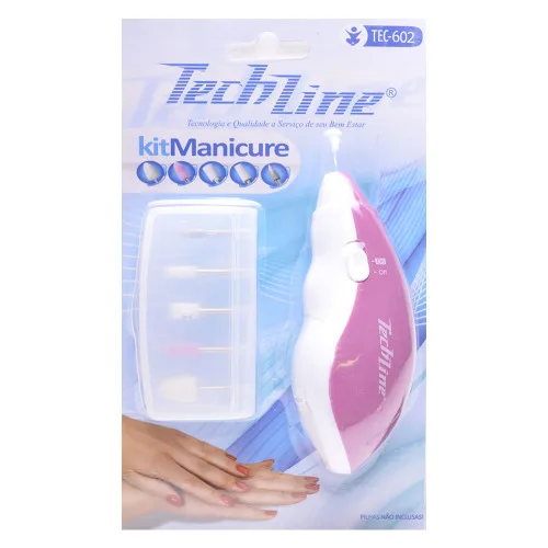 Kit Manicure E Pedicure 5 Em 1 Ref 602 Techline - Techline