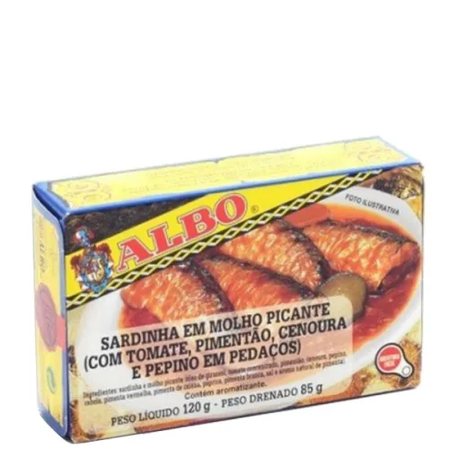 Sardinha Em Molho Picante Albo 120g - ALBO