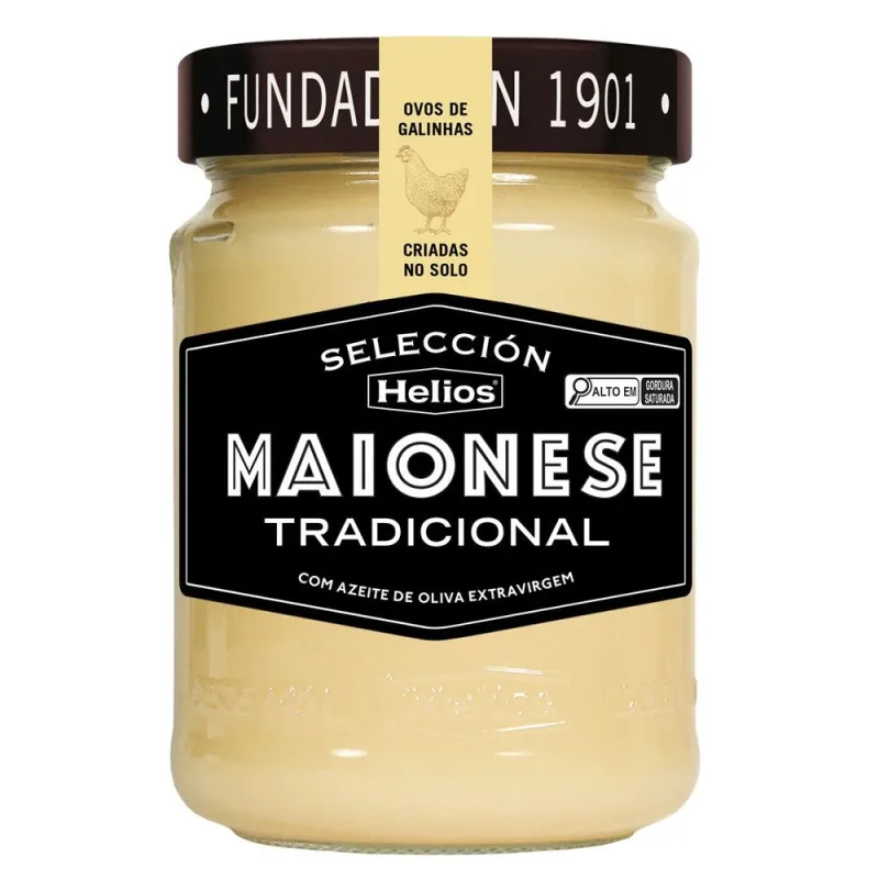 Maionese Espanhola Tradicional Helios 270g - HELIOS - Importados
