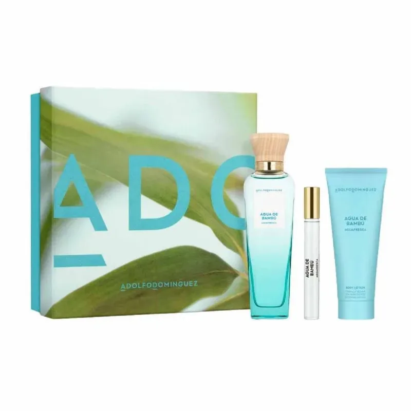 Kit coffret feminino ad agua de bambu edt + body lotion + travel size