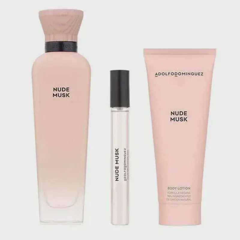 Kit adolfo dominguez - terracota musk woman eau de parfum 120ML + eau de parfum 10ML + body lotion 75ML