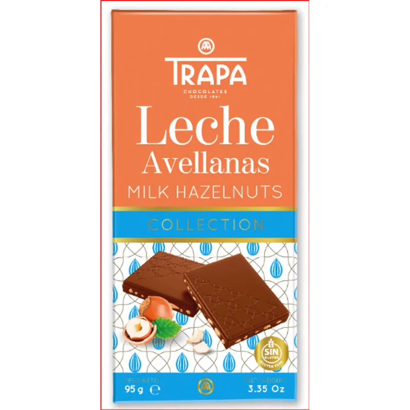 Chocolate Espanhol Trapa Milk Hazulnuts 95g