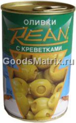 Azeitona Rean Recheado Camarao Lt 300g Rean - REAN - Frios E Laticínios