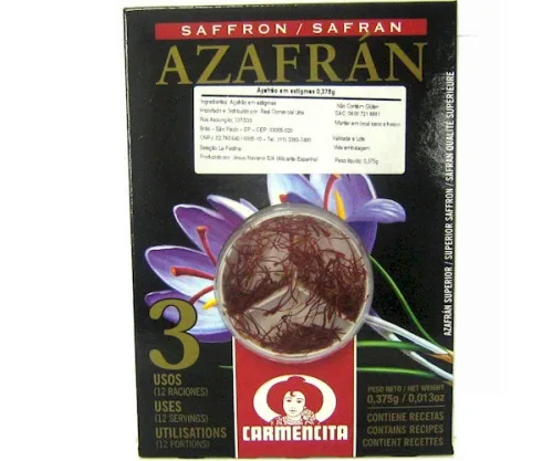 Açafrão Espanhol Estigma Carmencita 0375g - CARMENCITA