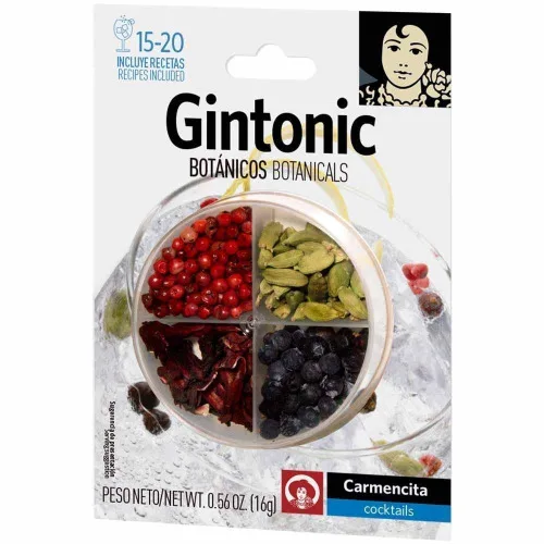 GIN AND TONIC 4 SPICES KIT GIN FLAVORING SPICES CARMENCITA GIN BOTANICALS - CARMENCITA