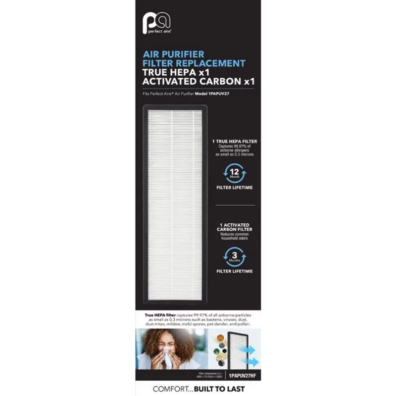 Filtro Purificador De Ar Perfect Aire Hepa 18,75x6x0,25 Cm Retangular