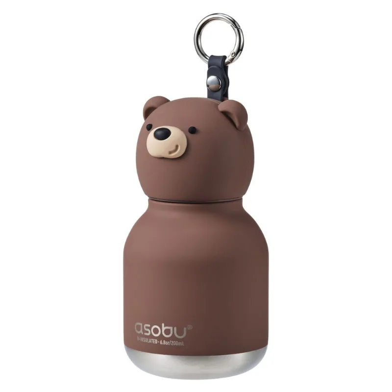 Mini Bestie Ursinho Garrafa Térmica em Inox 200ml Asobu