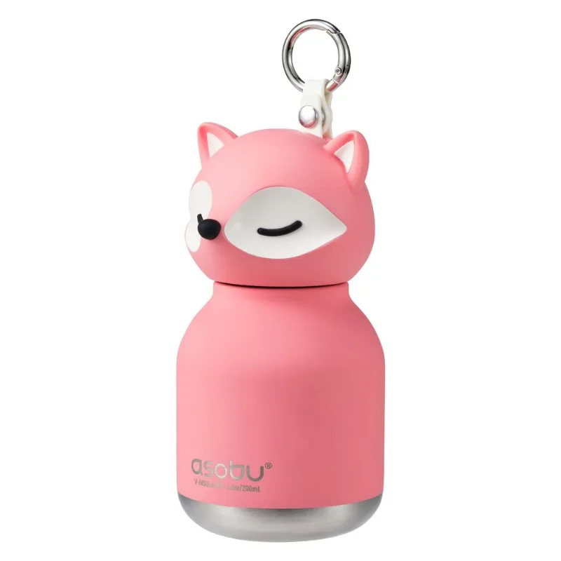 Mini Bestie Raposa Garrafa Térmica em Inox 200ml Asobu