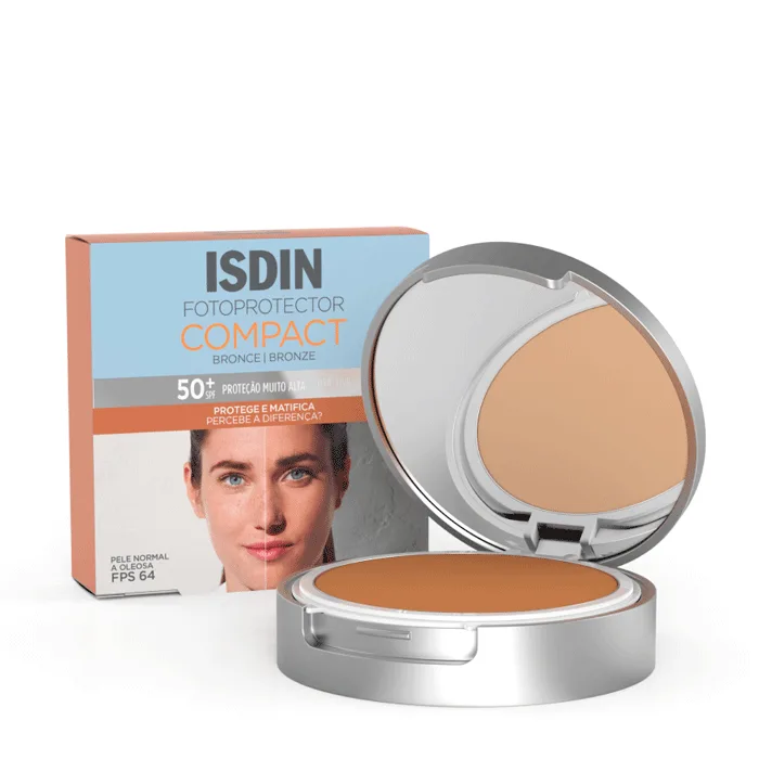 Protetor Solar Facial Isdin FPS 50+ Compacto Bronze 10g Pó - Isdin - Dermocosméticos