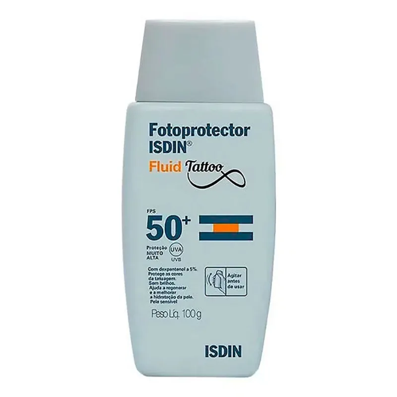 Protetor Solar ISDIN Fluid Tattoo FPS 50+ 100ml