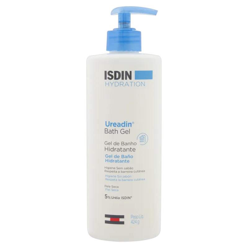 Gel de Banho Ureadin 424g Isdin – Sabonete Líquido Hidratante 5% Ureia - Isdin - Dermocosméticos