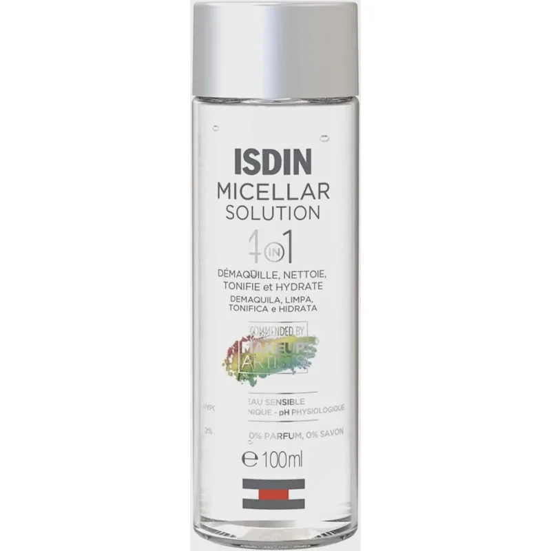 Água Micelar Isdin Micellar Solution 4 em 1 100ml - ISDIN - Beleza E Perfumaria