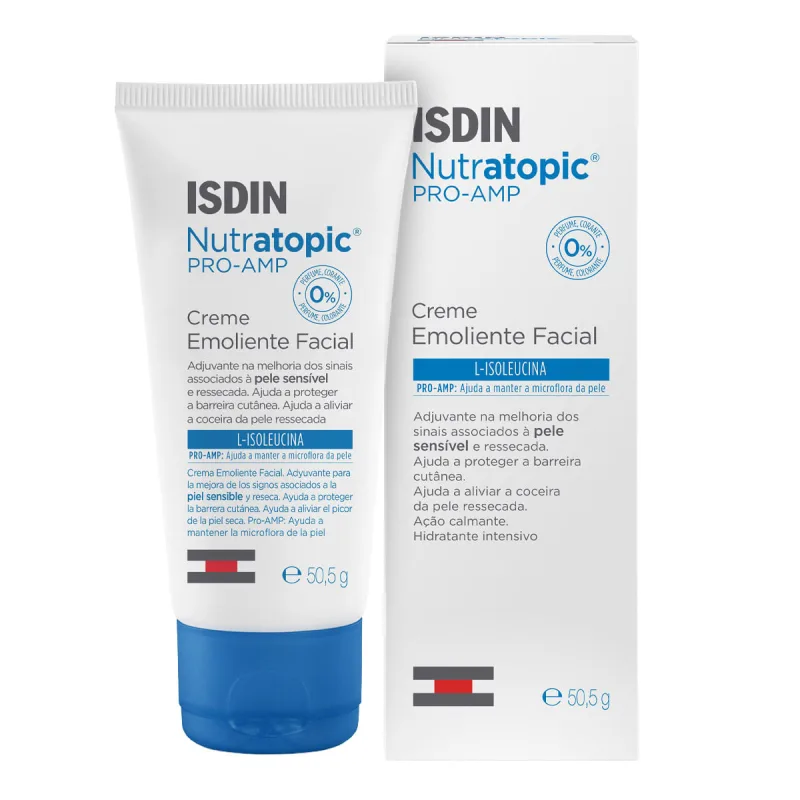 Creme Facial Isdin Nutratopic Pro-AMP 50,5g - Isdin - Dermocosméticos
