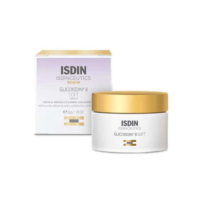 Creme Facial Isdinceutics Glicoisdin 8 Soft Ácido Glicólico Efeito Peeling 50g - Isdin - Dermocosméticos