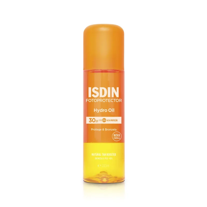 Protetor Solar ISDIN HydroOil FPS30 Bifásico 200ml - Isdin - Dermo E Beleza