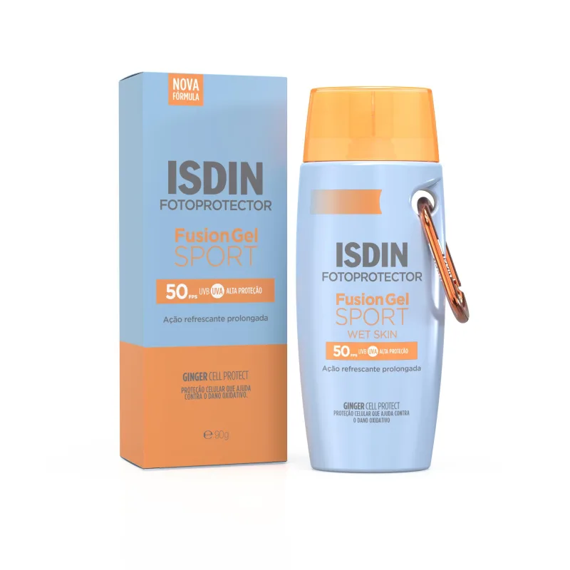 Protetor Solar ISDIN Fusion Gel Sport FPS50 Wet Skin 100ml - Isdin - Dermo E Beleza
