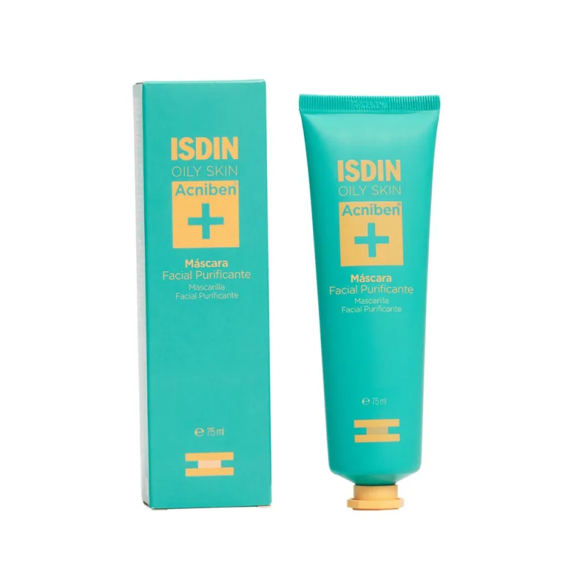 Máscara Facial ISDIN Acniben Oily Skin Purificante 75ml - Isdin - Dermo E Beleza