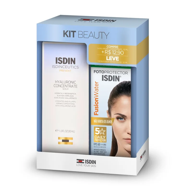 Kit Anti-Idade Isdin Com Hyaluronic Concentrate + Protetor Solar Facial Fps60 - Isdinceutics