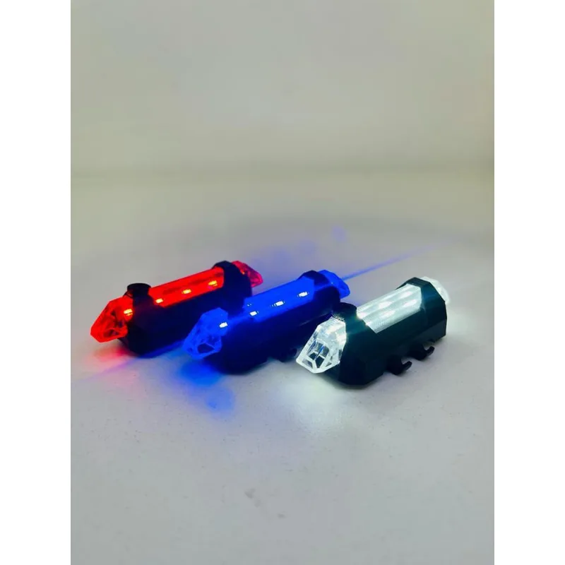 Sinalizador Traseiro Bike Luz 5 Led Recarregável Bicicleta