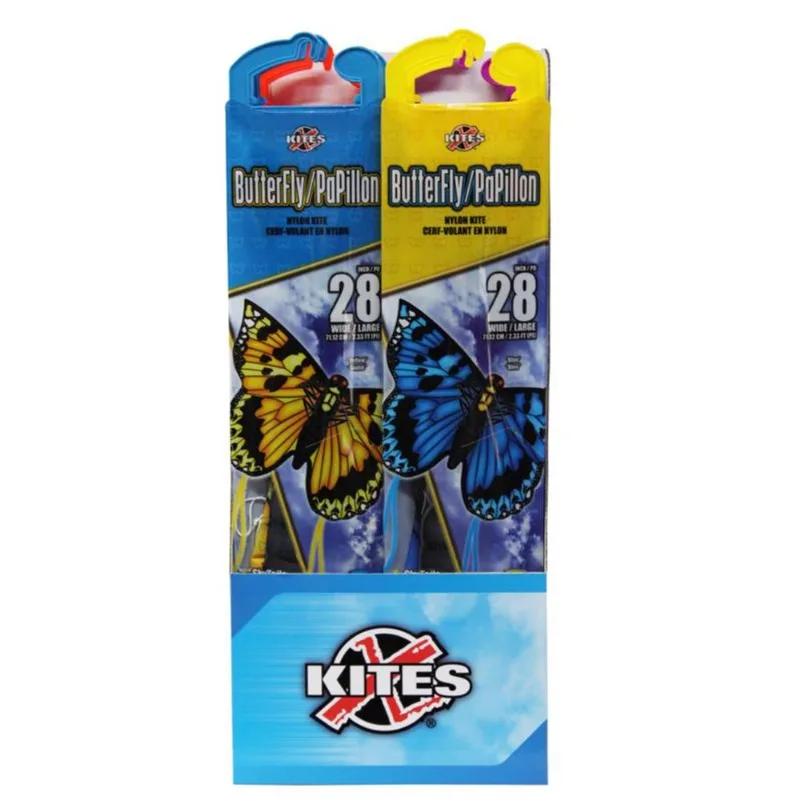 Sortimento De Nylon Kites Xkites Butterfly (pacote Com 12)
