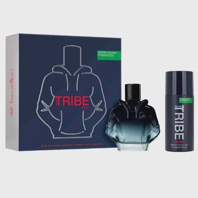 Kit beneton we are tribe intense eau de parfum 90ML + deodorant spray 150ML