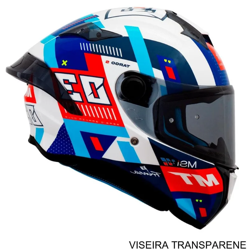 Capacete MT Helmets Targo S Sergio Garcia 2024 D7 Gloss 60 (MP)